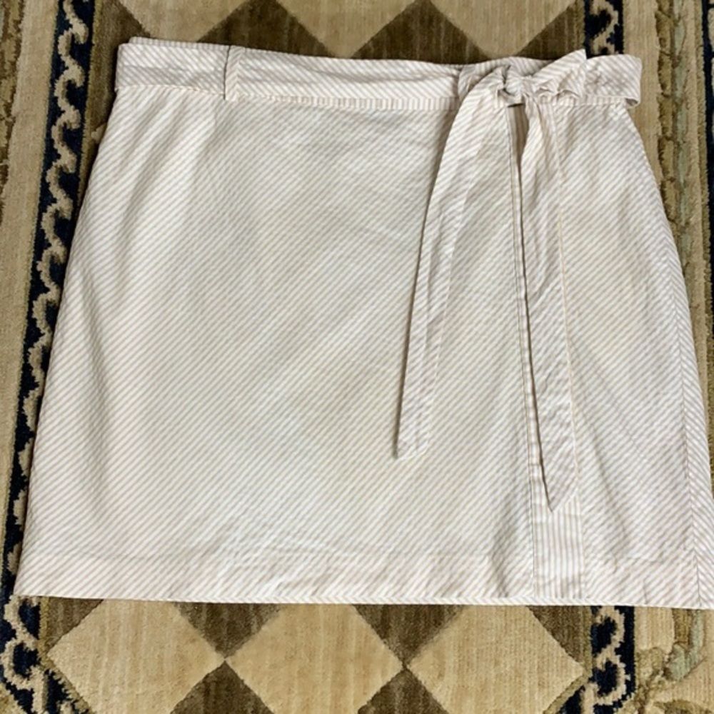 VINEYARD VINES seersucker striped mini skirt